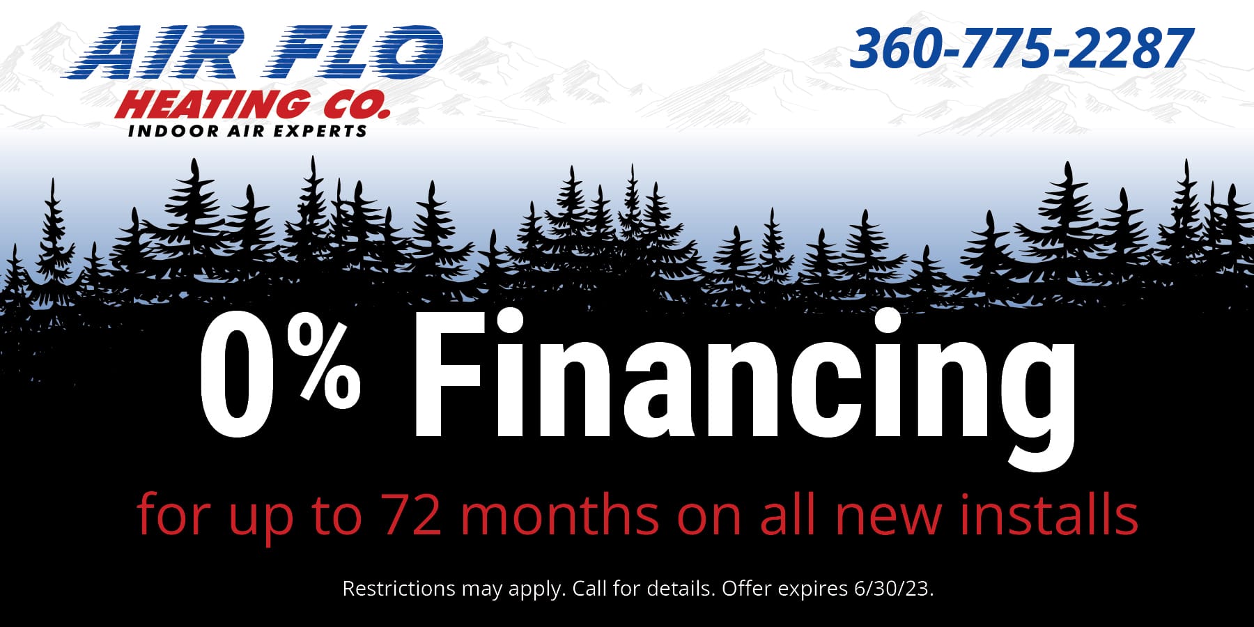0% financing for up to 72 months expires 6/30/23.